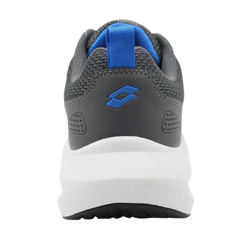 ZAPATILLA RUNNING HOMBRE LOTTO CORRENTE GRIS AZUL - 4