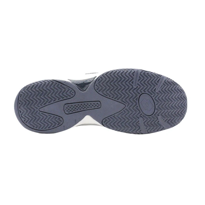 ZAPATILLA URBANA JUVENIL LOTTO COURT BLANCA AZUL POFUNDO - 5