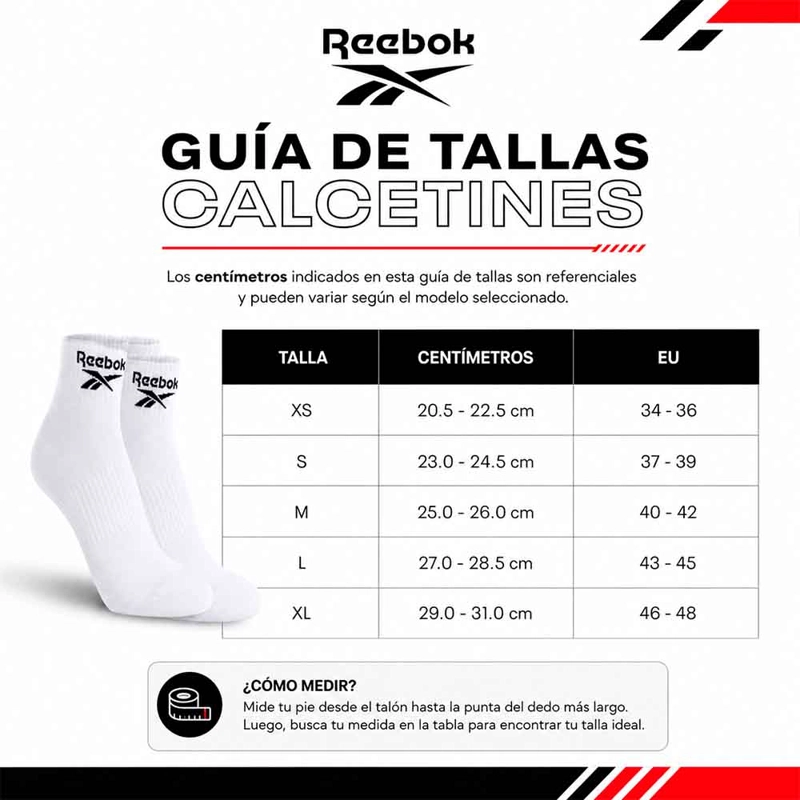 CALCETINES SIXPAK REEBOK ACT CORE INSIDE SOCK UNISEX NEGRO - 4
