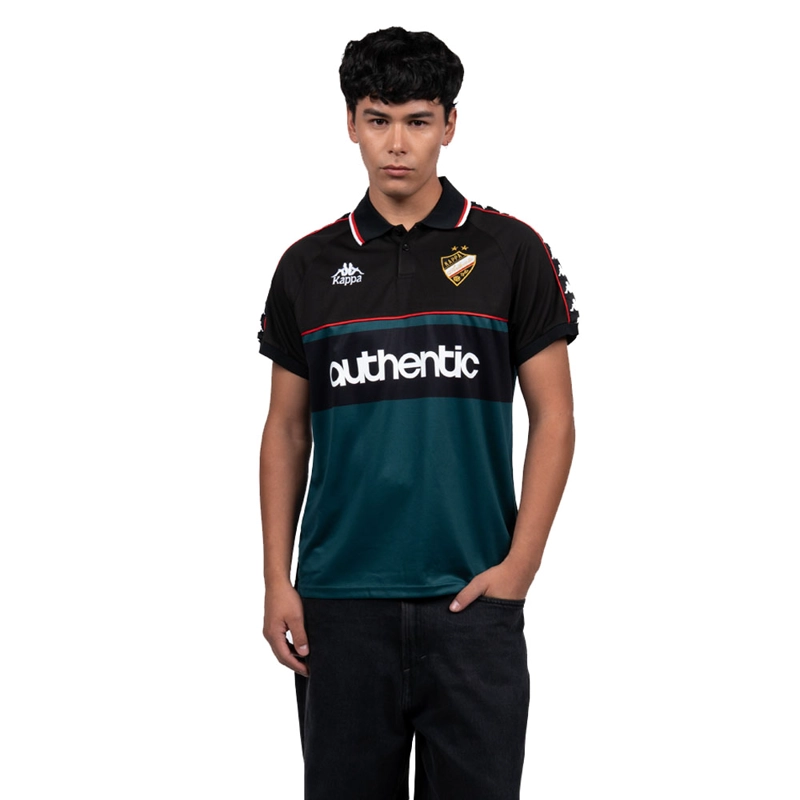 POLERA KAPPA HOMBRE AUTHENTIC NEGRO VERDE - 2
