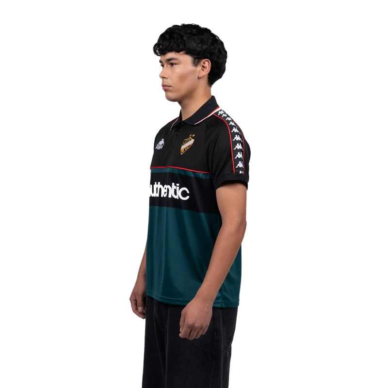 POLERA KAPPA HOMBRE AUTHENTIC NEGRO VERDE - 3