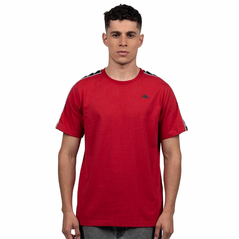 POLERA KAPPA HOMBRE RED BANDA BLACK I26 - 1