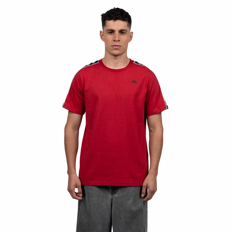 POLERA KAPPA HOMBRE RED BANDA BLACK I26 - 2