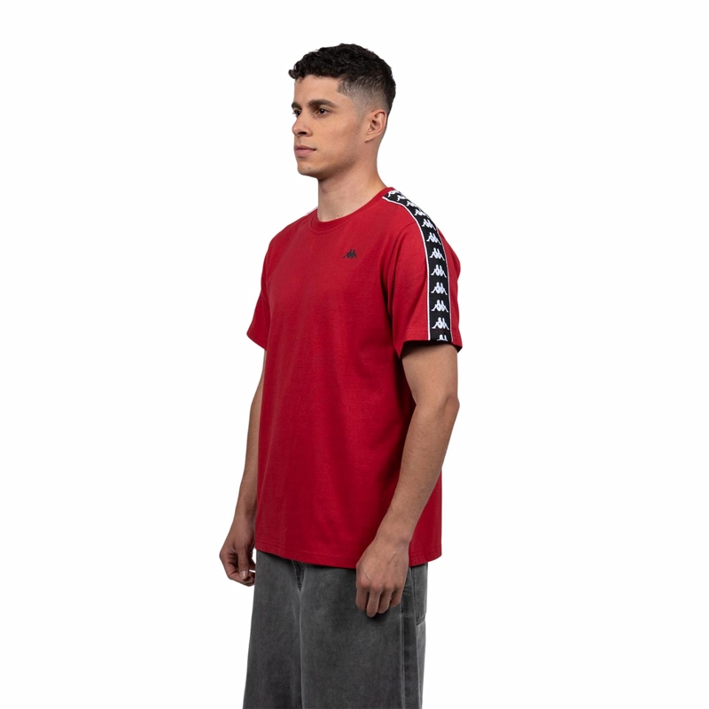 POLERA KAPPA HOMBRE RED BANDA BLACK I26 - 3