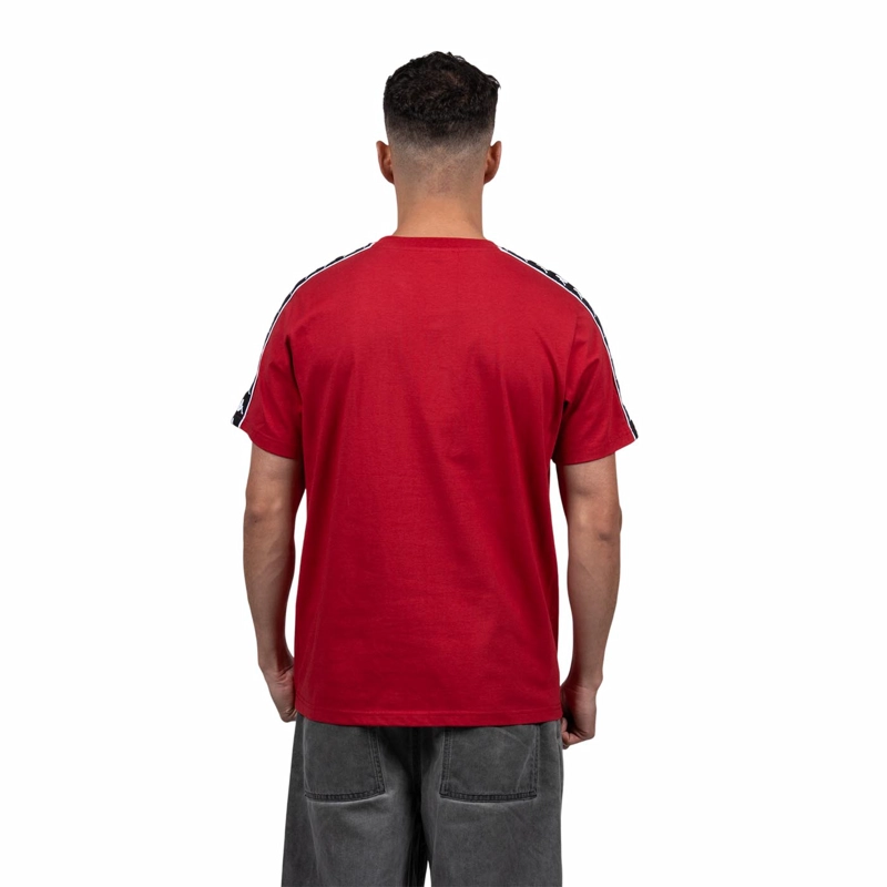 POLERA KAPPA HOMBRE RED BANDA BLACK I26 - 4