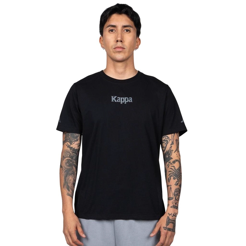 POLERA HOMBRE KAPPA NEGRO PURE LOGO OMINI - 1
