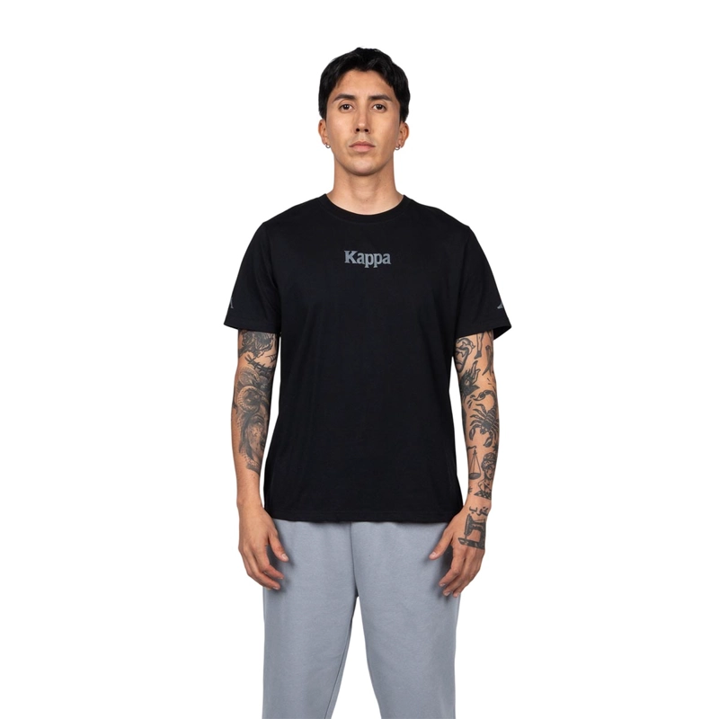 POLERA HOMBRE KAPPA NEGRO PURE LOGO OMINI - 2