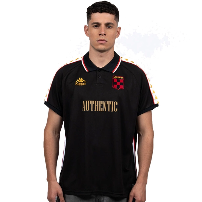 POLERA KAPPA HOMBRE AUTHENTIC NEGRO DORADO - 1