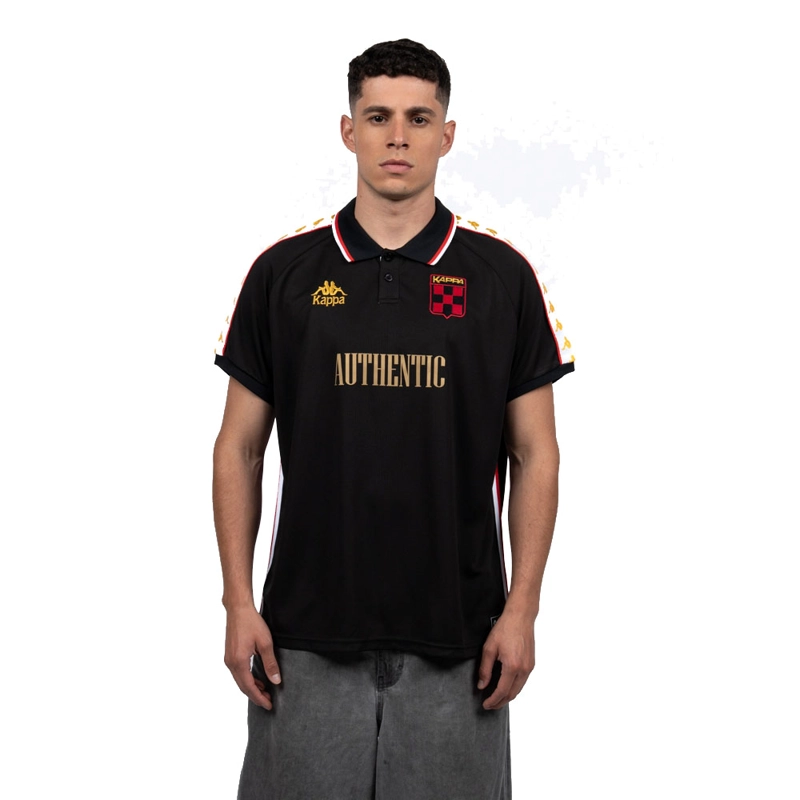POLERA KAPPA HOMBRE AUTHENTIC NEGRO DORADO - 2