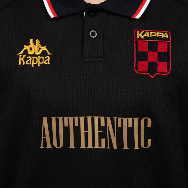 POLERA KAPPA HOMBRE AUTHENTIC NEGRO DORADO - 3