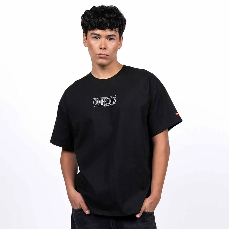 POLERA HOMBRE COLO COLO OVERSIZE 'CAMPEONES' NEGRO - 1