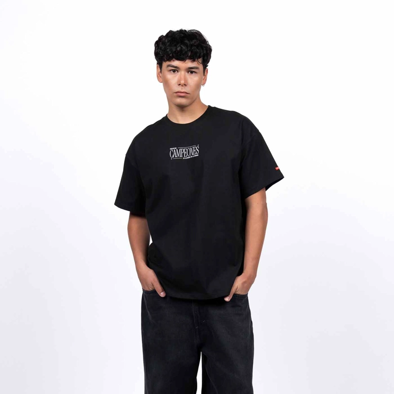 POLERA HOMBRE COLO COLO OVERSIZE 'CAMPEONES' NEGRO - 2