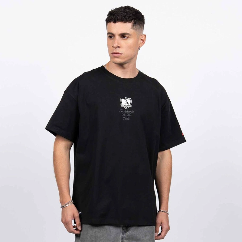 POLERA COLO COLO URBANO 'LA ALEGRIA DE MI VIDA' NEGRO - 1