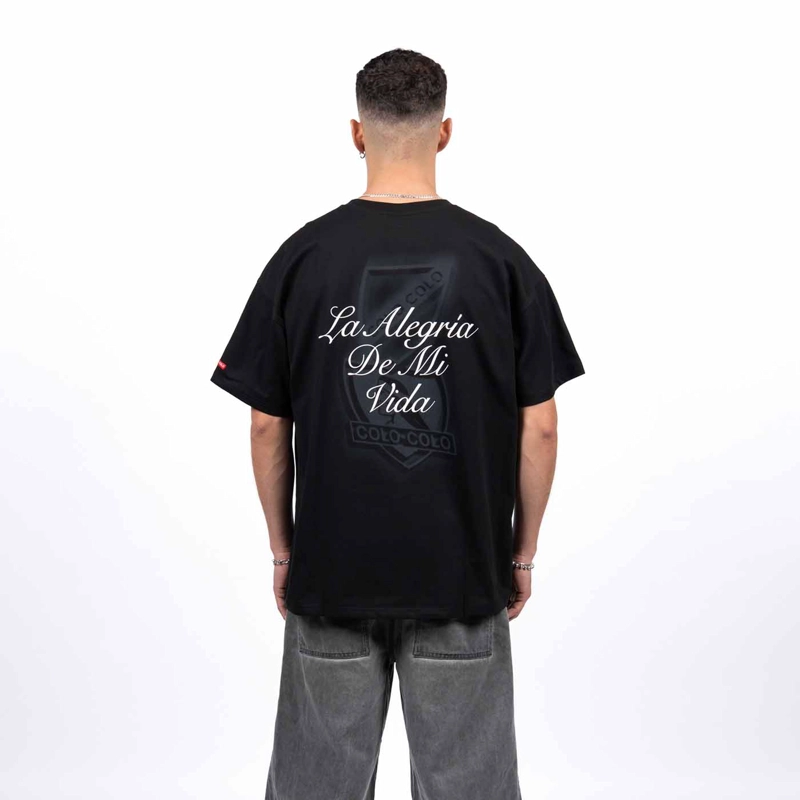 POLERA COLO COLO URBANO 'LA ALEGRIA DE MI VIDA' NEGRO - 3