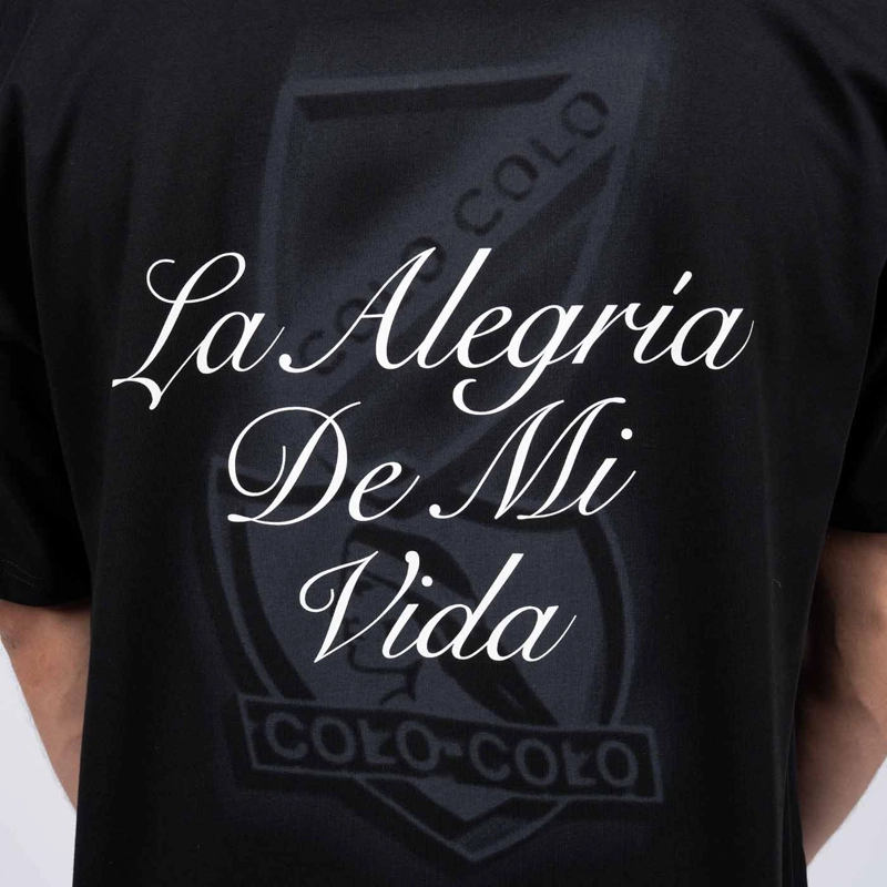 POLERA COLO COLO URBANO 'LA ALEGRIA DE MI VIDA' NEGRO - 5