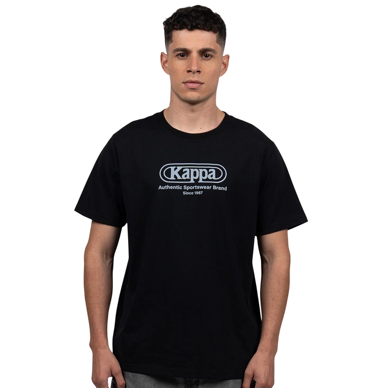POLERA HOMBRE KAPPA NEGRO PURE LOGO - 1