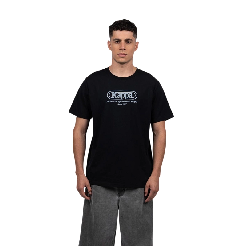 POLERA HOMBRE KAPPA NEGRO PURE LOGO - 2
