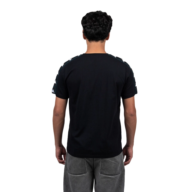 POLERA KAPPA HOMBRE BLACK LOGO FRONT NEGRA - 5