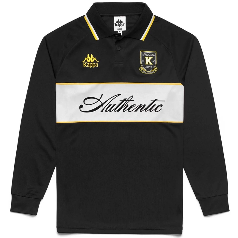 POLERA MANGA LARGA KAPPA HOMBRE AUTHENTIC ODRAN NEGRO - 1