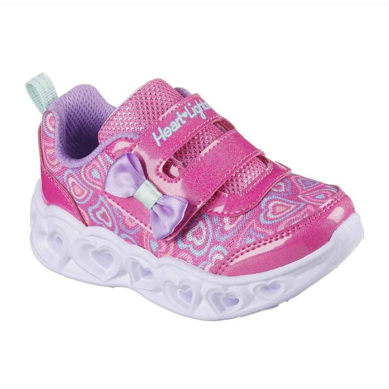 ZAPATILLAS C/ LUCES INFANTILES NIÑA SKECHERS S LIGHTS-HEART LIGHTS-BOOGIE ROSADO - 3