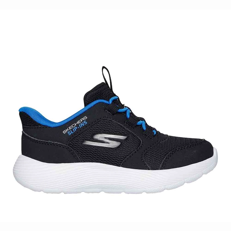 ZAPATILLAS INFANTILES NIÑO SKECHERS SLIP-INS DYNA-LITE-TURBO-BRISK BUDDIES NEGRO - 1