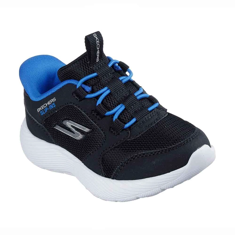 ZAPATILLAS INFANTILES NIÑO SKECHERS SLIP-INS DYNA-LITE-TURBO-BRISK BUDDIES NEGRO - 3