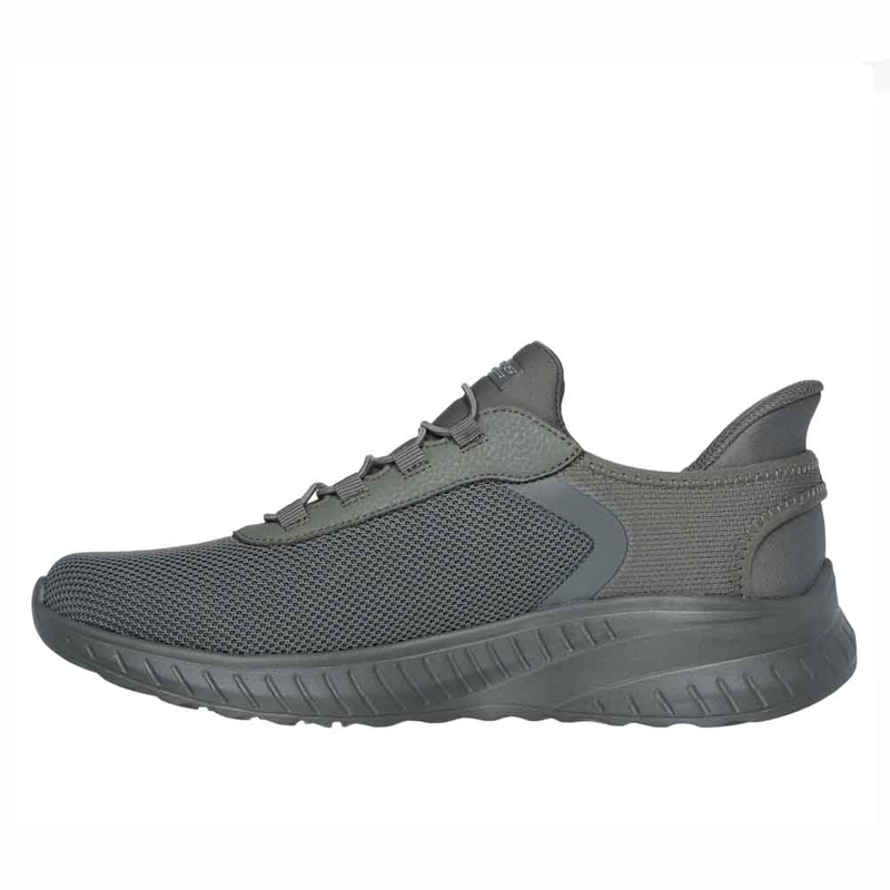 ZAPATILLAS HOMBRE SKECHERS SLIP-INS BOBS SQUAD CHAOS - TOUGH WALK VERDE OLIVA - 2