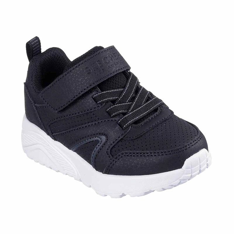 ZAPATILLAS INFANTILES NIÑO SKECHERS UNO LITE - ECHO SURGE NEGRO 403640N-BKW - 3