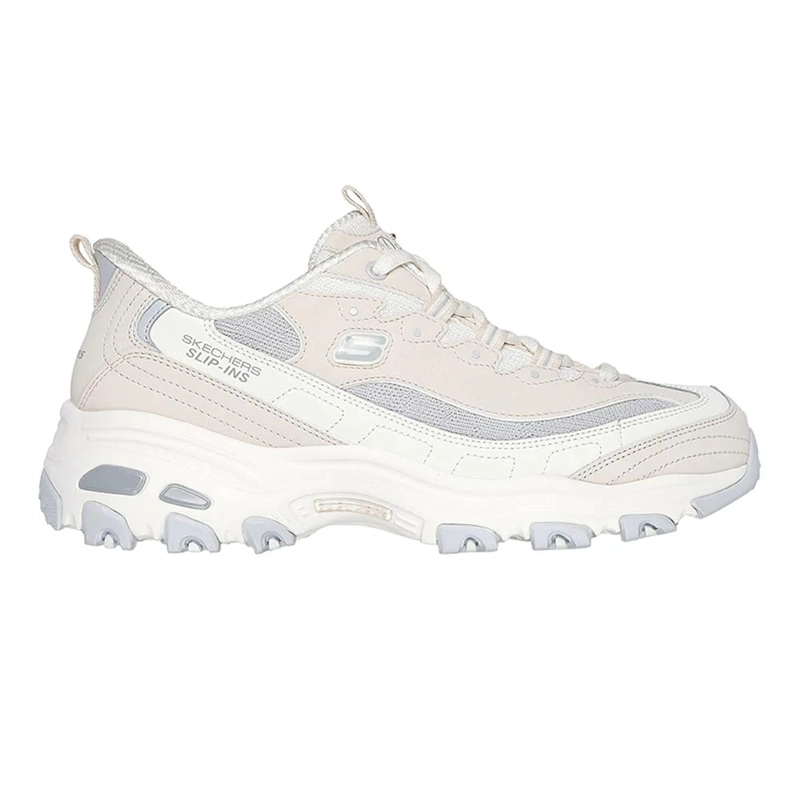 ZAPATILLAS MUJER SKECHERS SLIP-INS D'LITES-SMOOTH NOSTALGIA BEIGE 150537-NTGY - 1
