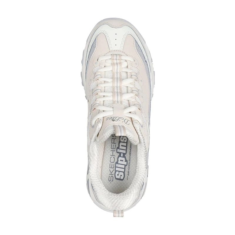 ZAPATILLAS MUJER SKECHERS SLIP-INS D'LITES-SMOOTH NOSTALGIA BEIGE 150537-NTGY - 4