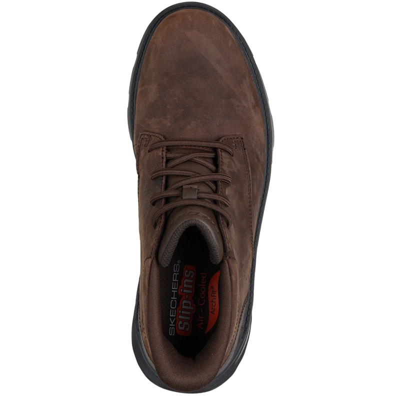 ZAPATILLAS HOMBRE SKECHERS SLIP-INS ARCH FIT GARZA - RIDLEY CHOCOLATE 205514-COC - 4