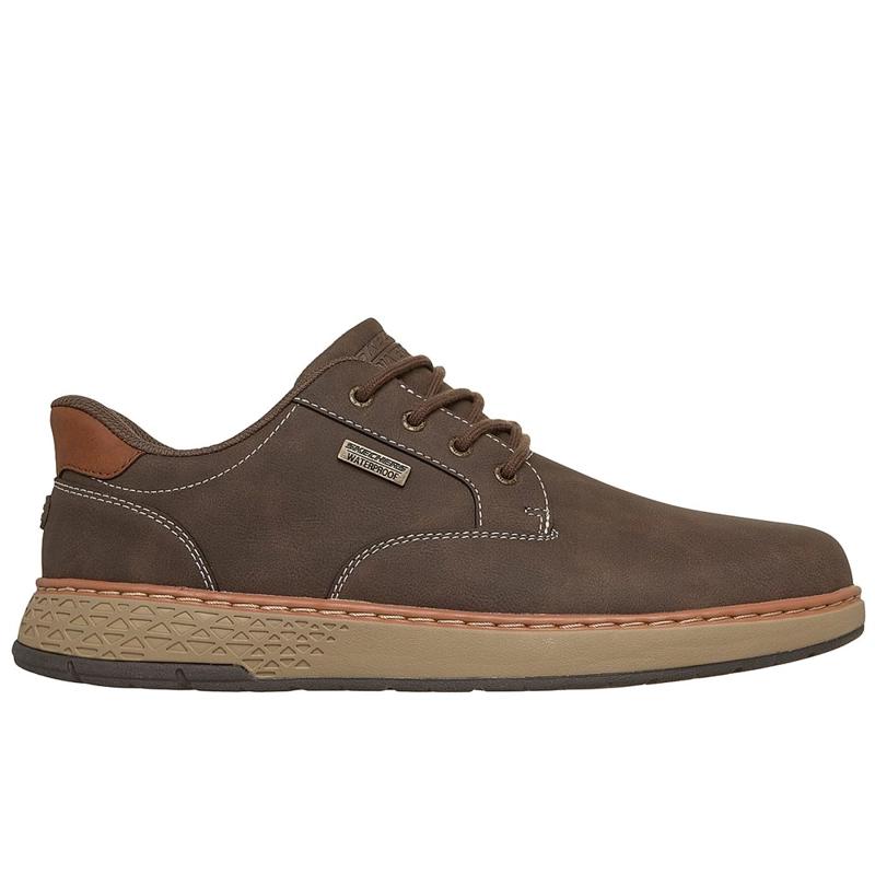 ZAPATILLAS WATERPROOF HOMBRE SKECHERS GARLAN CHOCOLATE 205649-CHOC - 1