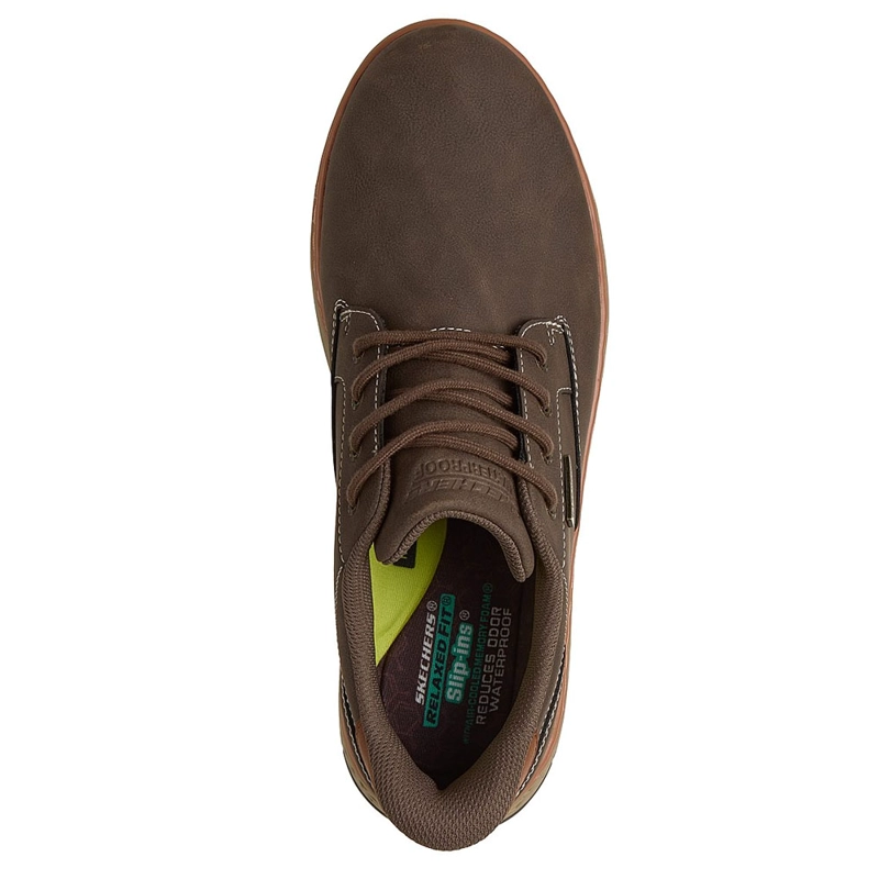 ZAPATILLAS WATERPROOF HOMBRE SKECHERS GARLAN CHOCOLATE 205649-CHOC - 4