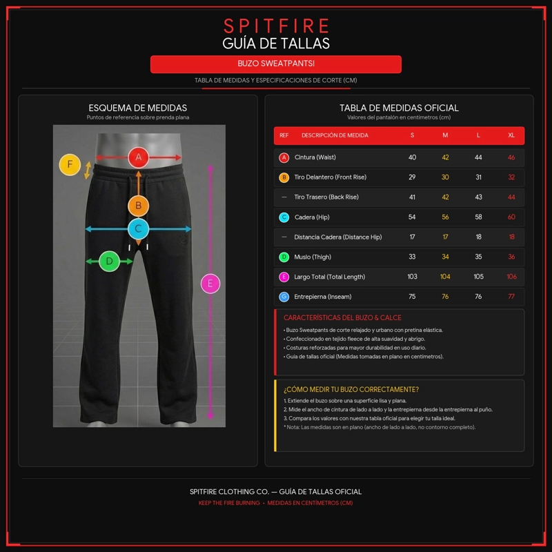 PANTALON BUZO HOMBRE SPITFIRE GRIP STATE NEGRO - 7
