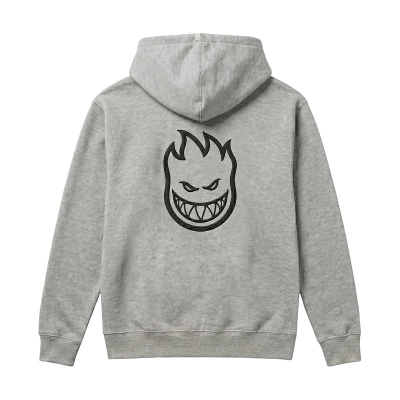 POLERON FULL ZIPPER HOMBRE SPITFIRE GRIP STATE GRIS - 3