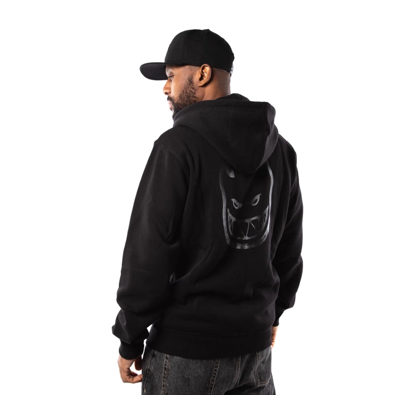 POLERON FULL ZIPPER HOMBRE SPITFIRE GRIP STATE NEGRO - 4