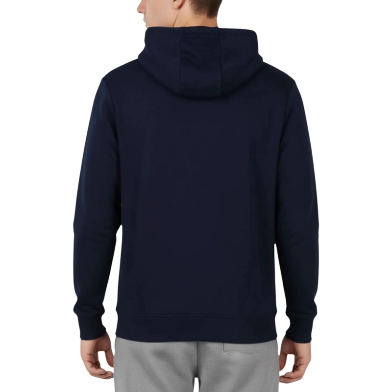 POLERON HOODIE HOMBRE REEBOK AZUL NAVY  LOGO BLANCO - 3