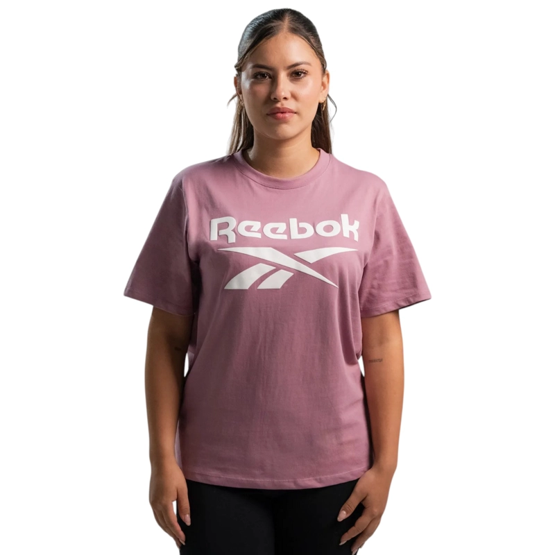 POLERA MUJER REEBOK CLASSICS BIG LOGO TEE ALGODON ROSADO - 1