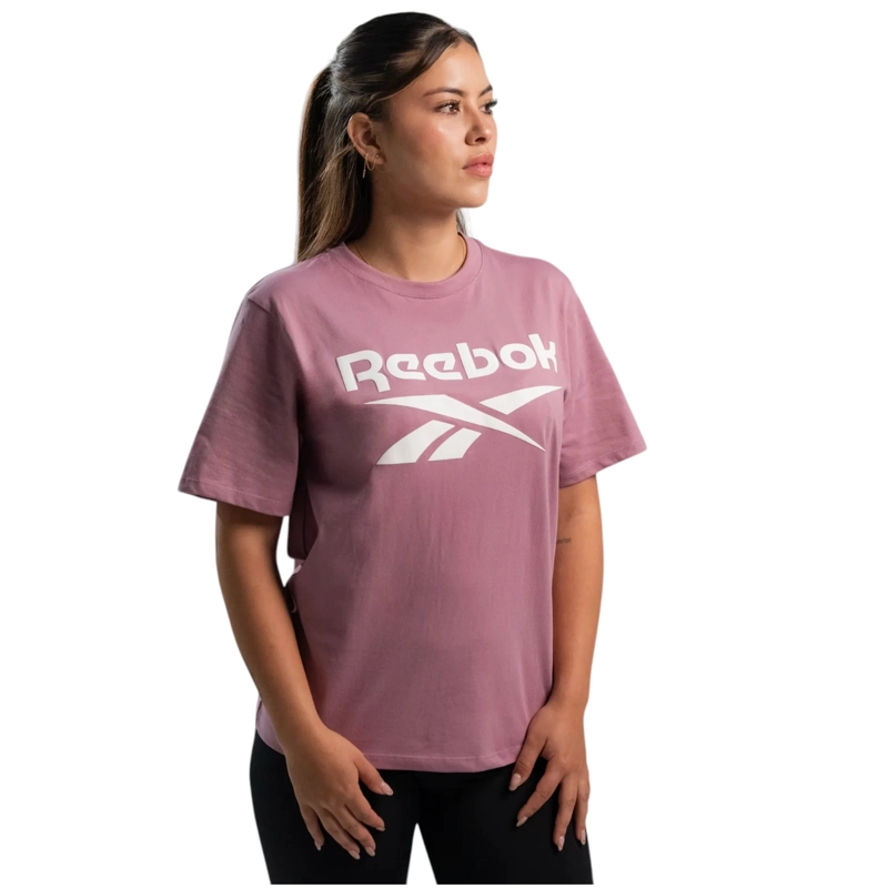 POLERA MUJER REEBOK CLASSICS BIG LOGO TEE ALGODON ROSADO - 2