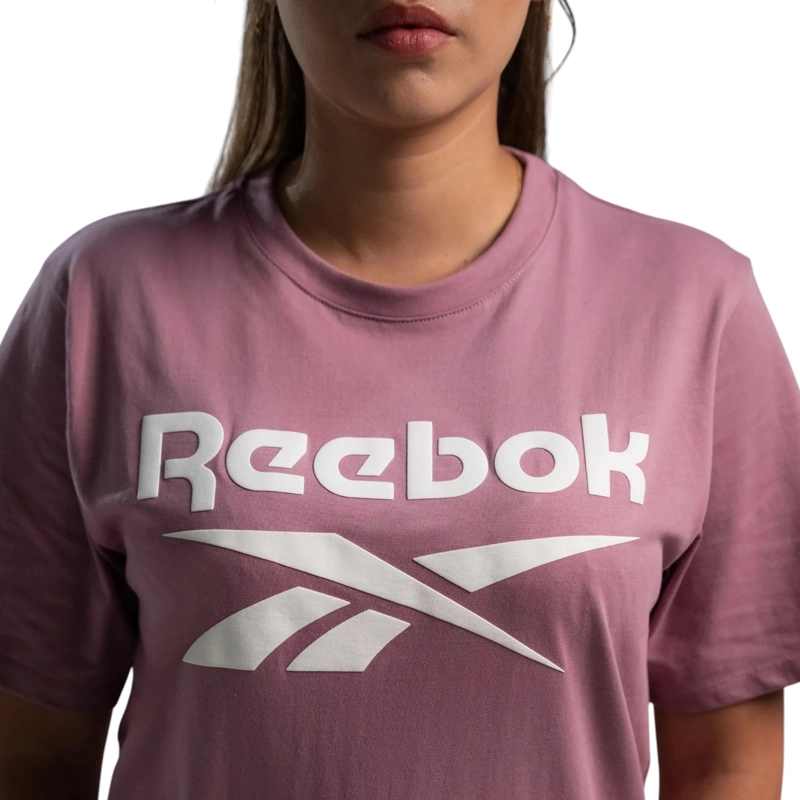 POLERA MUJER REEBOK CLASSICS BIG LOGO TEE ALGODON ROSADO - 4