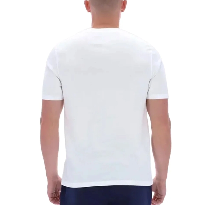 POLERA HOMBRE REEBOK DEPORTIVA ALGODON LOGO FRONTAL BLANCO - 2
