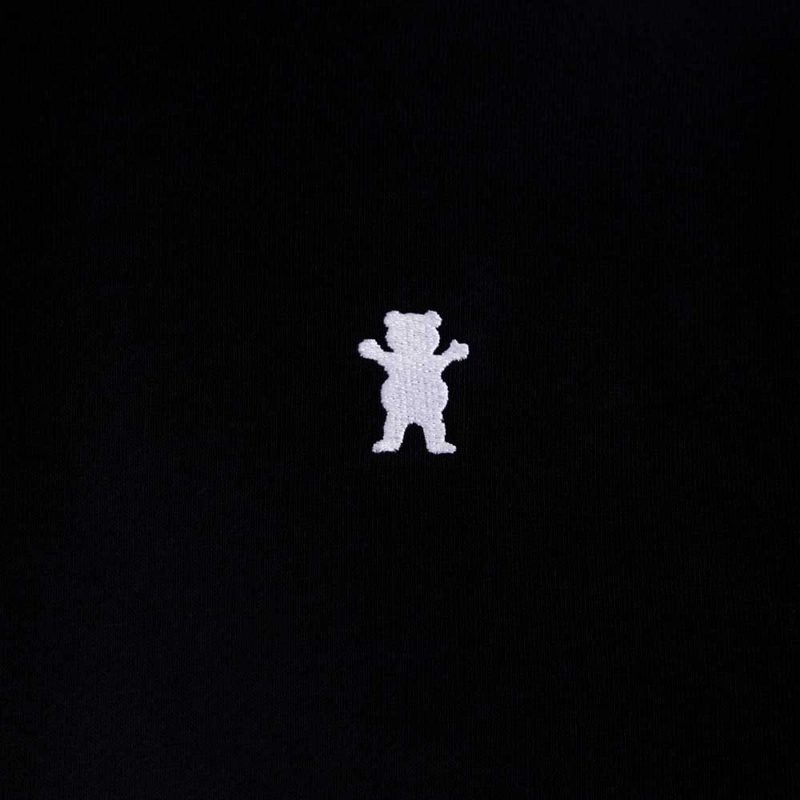 POLERON HOODIE HOMBRE GRIZZLY GRIPTAPE OG BEAR NEGRO BLANCO - 3