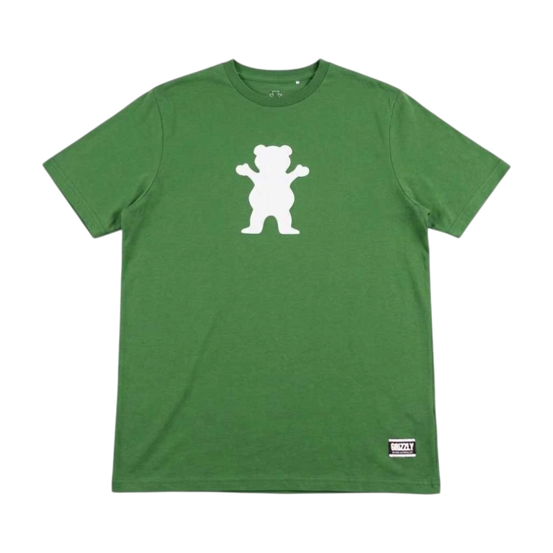 POLERA HOMBRE GRIZZLY GRIPTAPE OG BEAR VERDE - 1