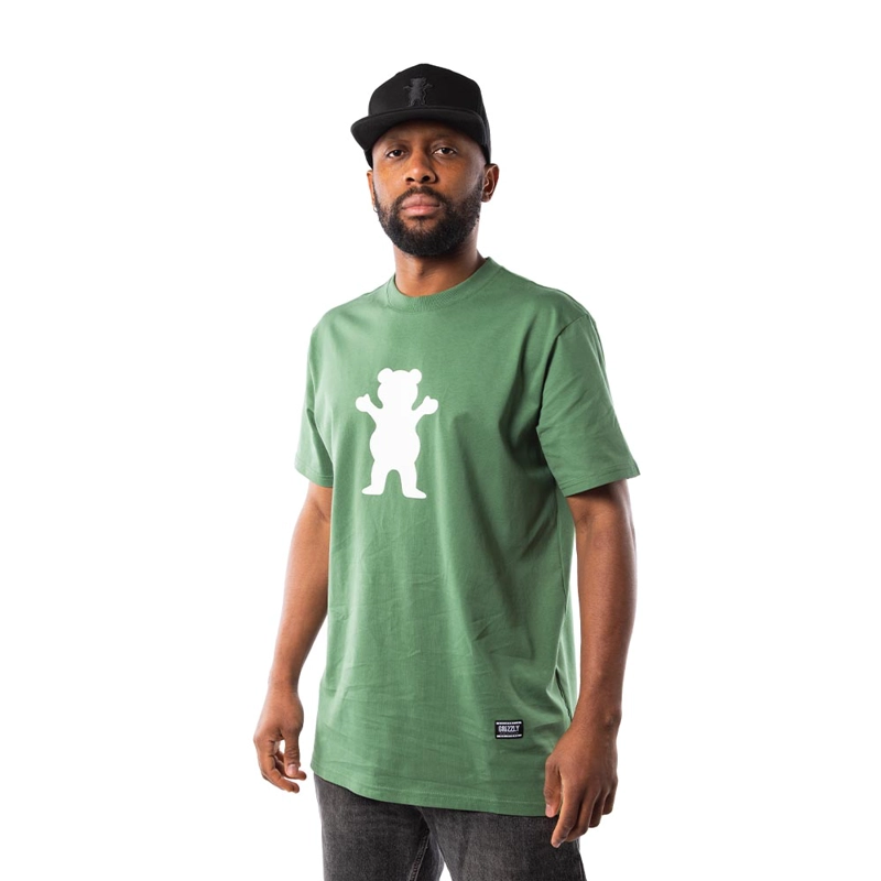 POLERA HOMBRE GRIZZLY GRIPTAPE OG BEAR VERDE - 3