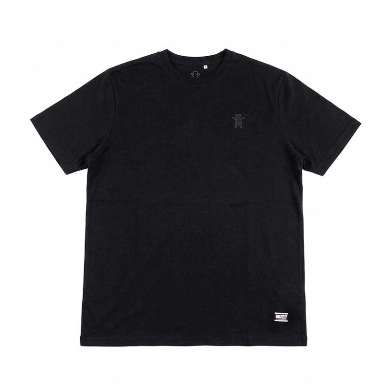POLERA HOMBRE GRIZZLY GRIPTAPE EMBROIDERED OG BEAR ALL NEGRO - 1
