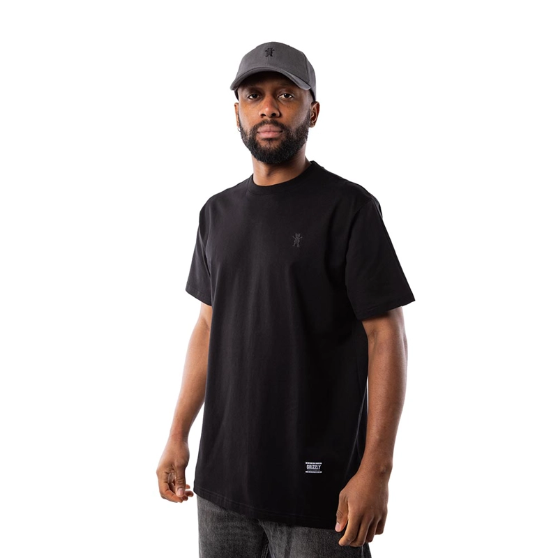 POLERA HOMBRE GRIZZLY GRIPTAPE EMBROIDERED OG BEAR ALL NEGRO - 4