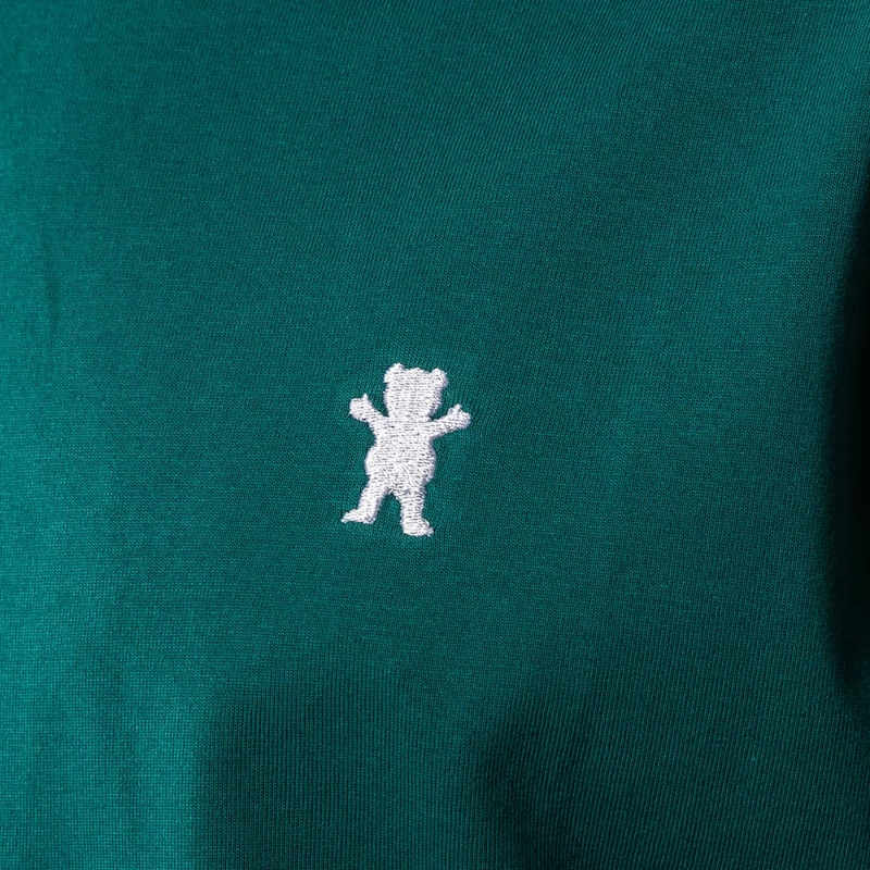 POLERA HOMBRE GRIZZLY GRIPTAPE EMBROIDERED OG BEAR VERDE - 4