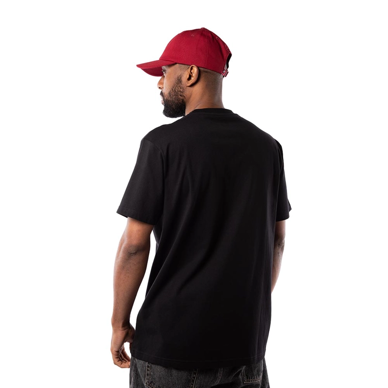 POLERA HOMBRE GRIZZLY GRIPTAPE EMBROIDERED OG BEAR NEGRO ROJO - 6