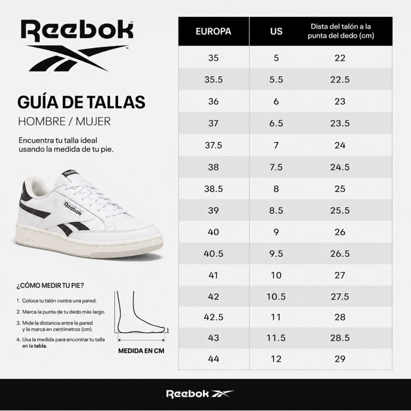 ZAPATILLAS REEBOK HOMBRE MATCH PRIME V2 NEGRO BLANCO - 6