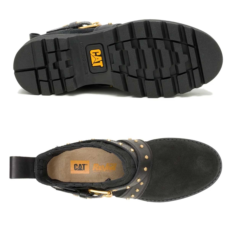 BOTIN MUJER GRADER EMBELLISH CHELSEA NEGRO CAT - 6